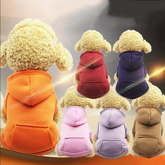 Soft Fleece Pet Dog Hoodie sold by Poopy and Poops General Pet Store poppyandpoops.ca