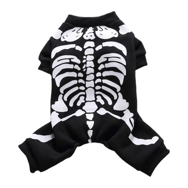 Skeleton Dog Onesie Halloween Costume sold by Poopy and Poops General Pet Store poppyandpoops.ca