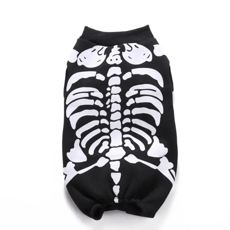 Skeleton Dog Onesie Halloween Costume sold by Poopy and Poops General Pet Store poppyandpoops.ca