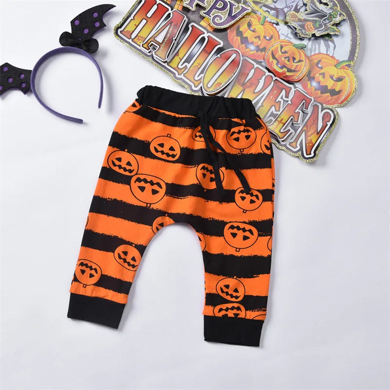 Toddler Pumpkin Baby Halloween Set Clothes unisex sold by Poopy and Poops General Pet Store poppyandpoops.ca