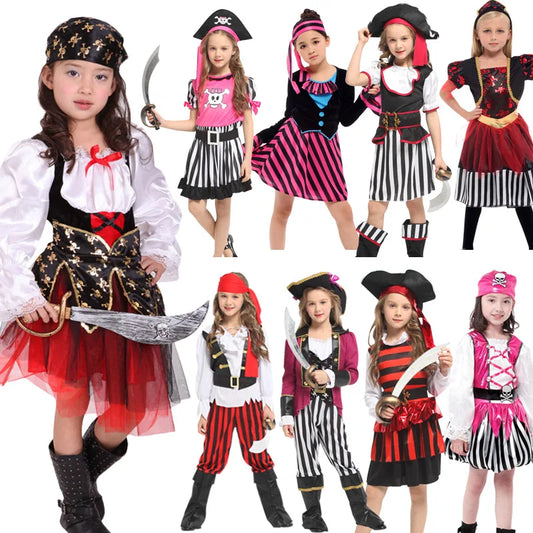Matching Girls Kids Children Pirate Halloween Costume sold by Poopy and Poops General Pet Store poppyandpoops.ca