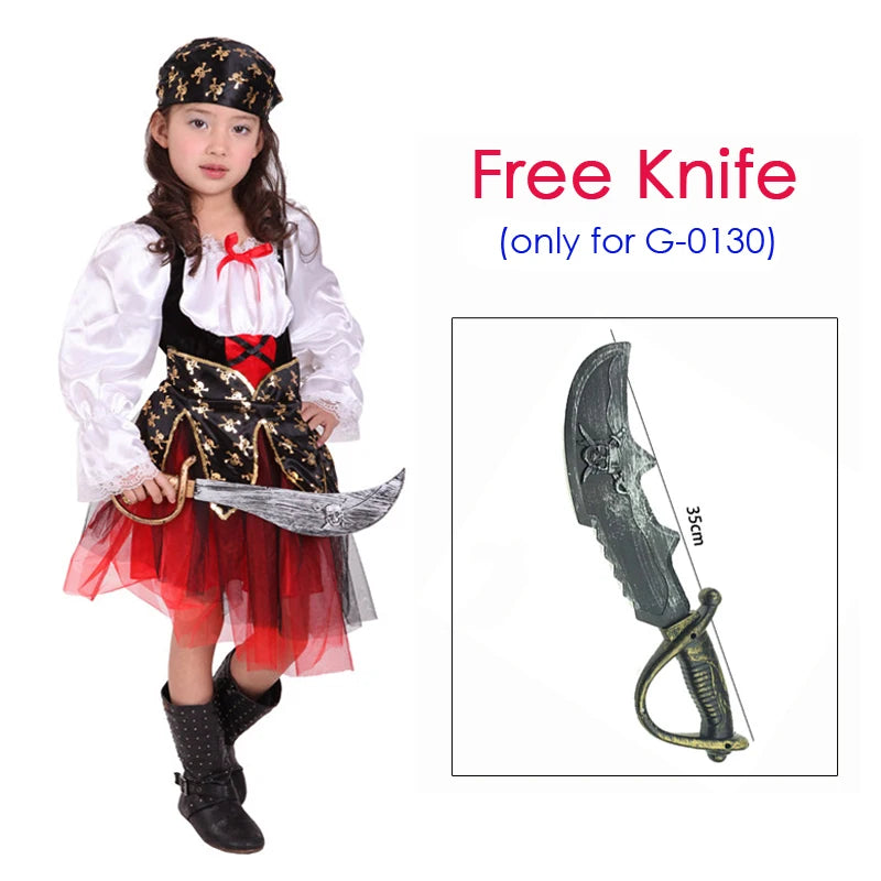 Matching Girls Kids Children Pirate Halloween Costume sold by Poopy and Poops General Pet Store poppyandpoops.ca
