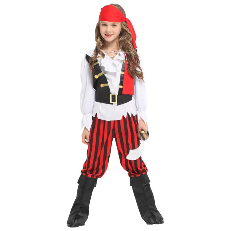 Matching Girls Kids Children Pirate Halloween Costume sold by Poopy and Poops General Pet Store poppyandpoops.ca
