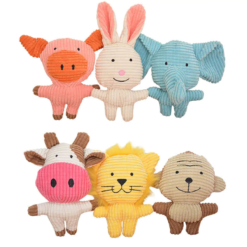 Animal Squeaky Plush Pet Dog Toys sold by Poopy and Poops General Pet Store poppyandpoops.ca