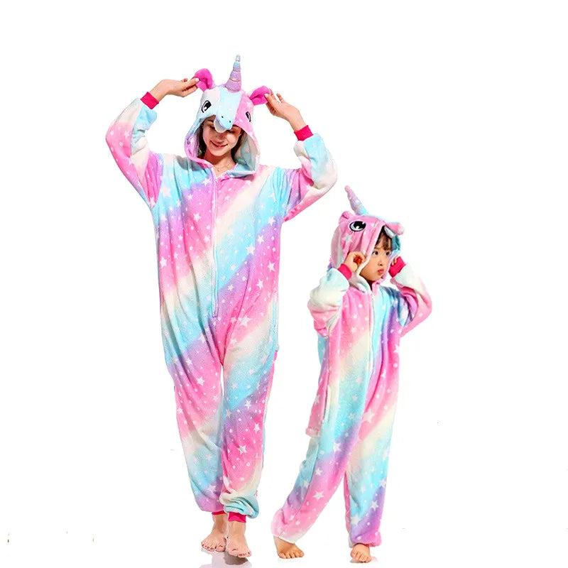 Women Unicorn Onesies Unisex Autumn Winter Fox Deer Onesies Kids Nightwear Anime Costumes Adults Flannel Sleepwear Men Pajamas Galaxy Star TianMa sold by Poopy and Poops General Pet Store poppyandpoops.ca