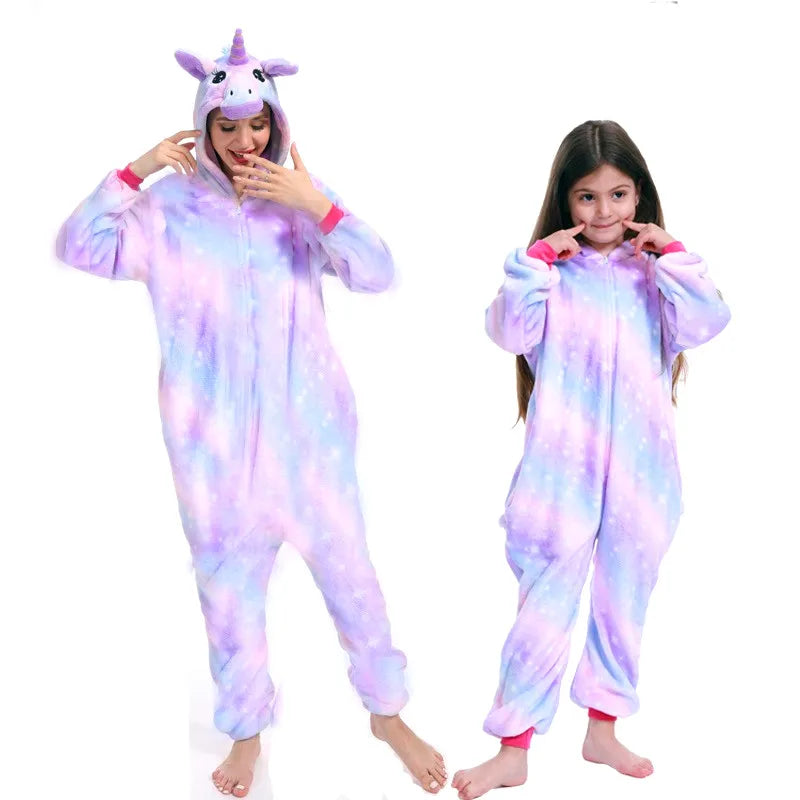 Women Unicorn Onesies Unisex Autumn Winter Fox Deer Onesies Kids Nightwear Anime Costumes Adults Flannel Sleepwear Men Pajamas Purple Rainbow TianM sold by Poopy and Poops General Pet Store poppyandpoops.ca