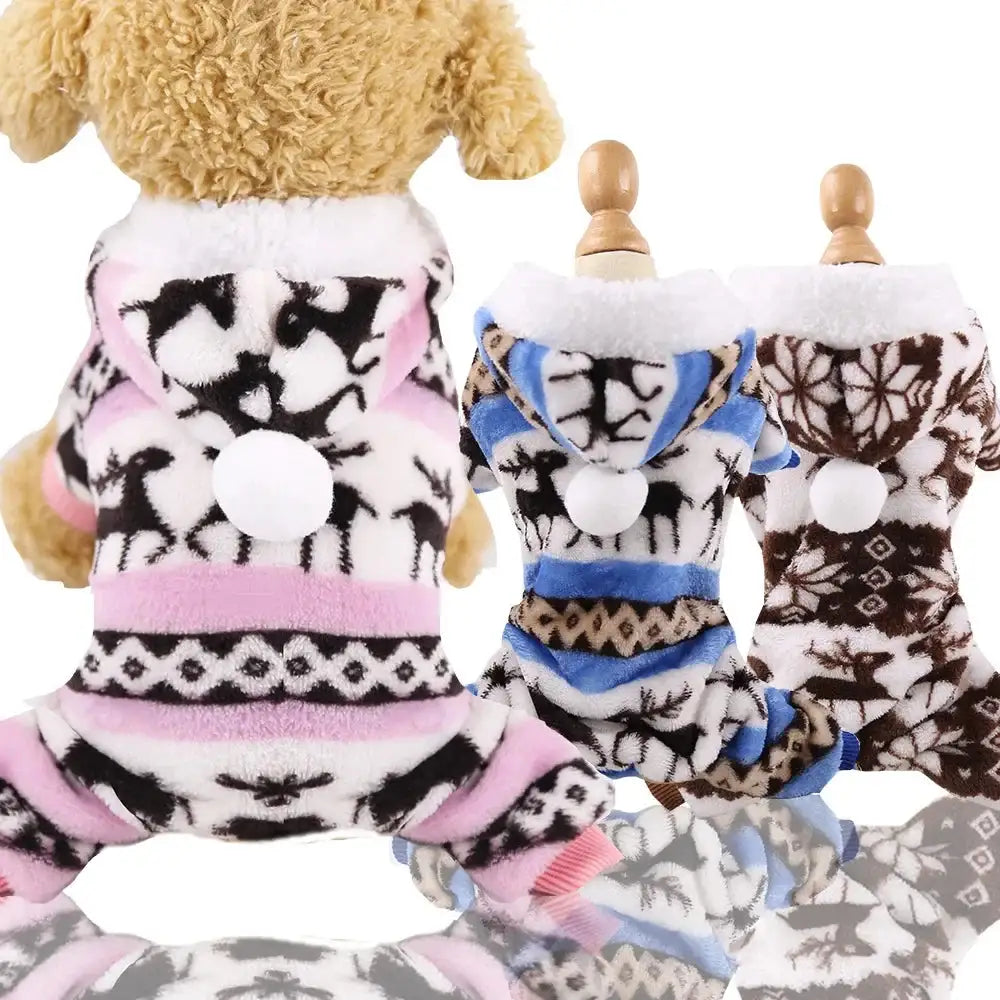 Ultra-Soft Fleece Dog Pajamas sold by Poopy and Poops General Pet Store poppyandpoops.ca