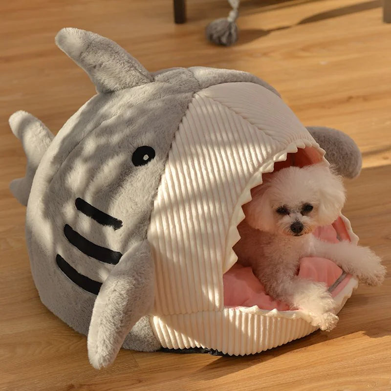 The Shark Pet Dog Bed sold by Poopy and Poops General Pet Store poppyandpoops.ca