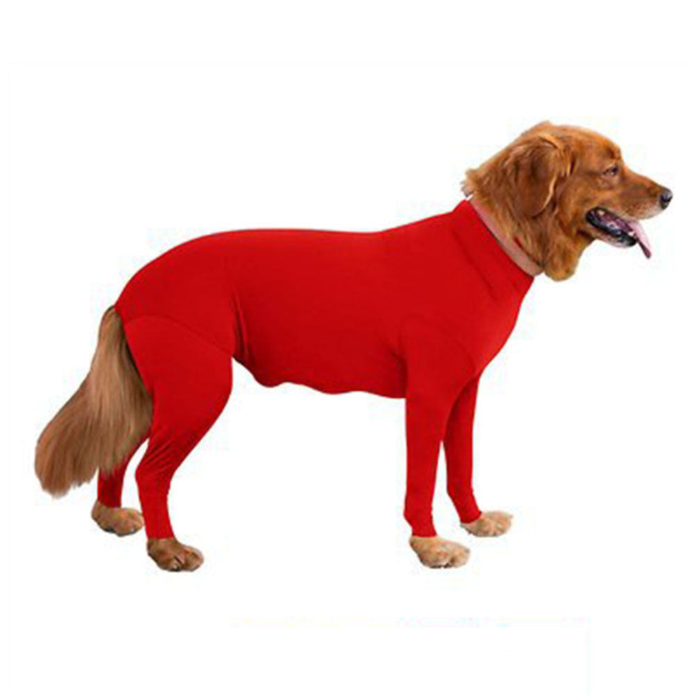 Dog Long John Base Layer Pajama in Red Black Pink Blue and Purple