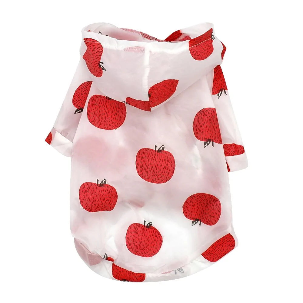 Dog Hooded Sun Protection Hoodie Red Large sold by Poopy and Poops General Pet Store poppyandpoops.ca