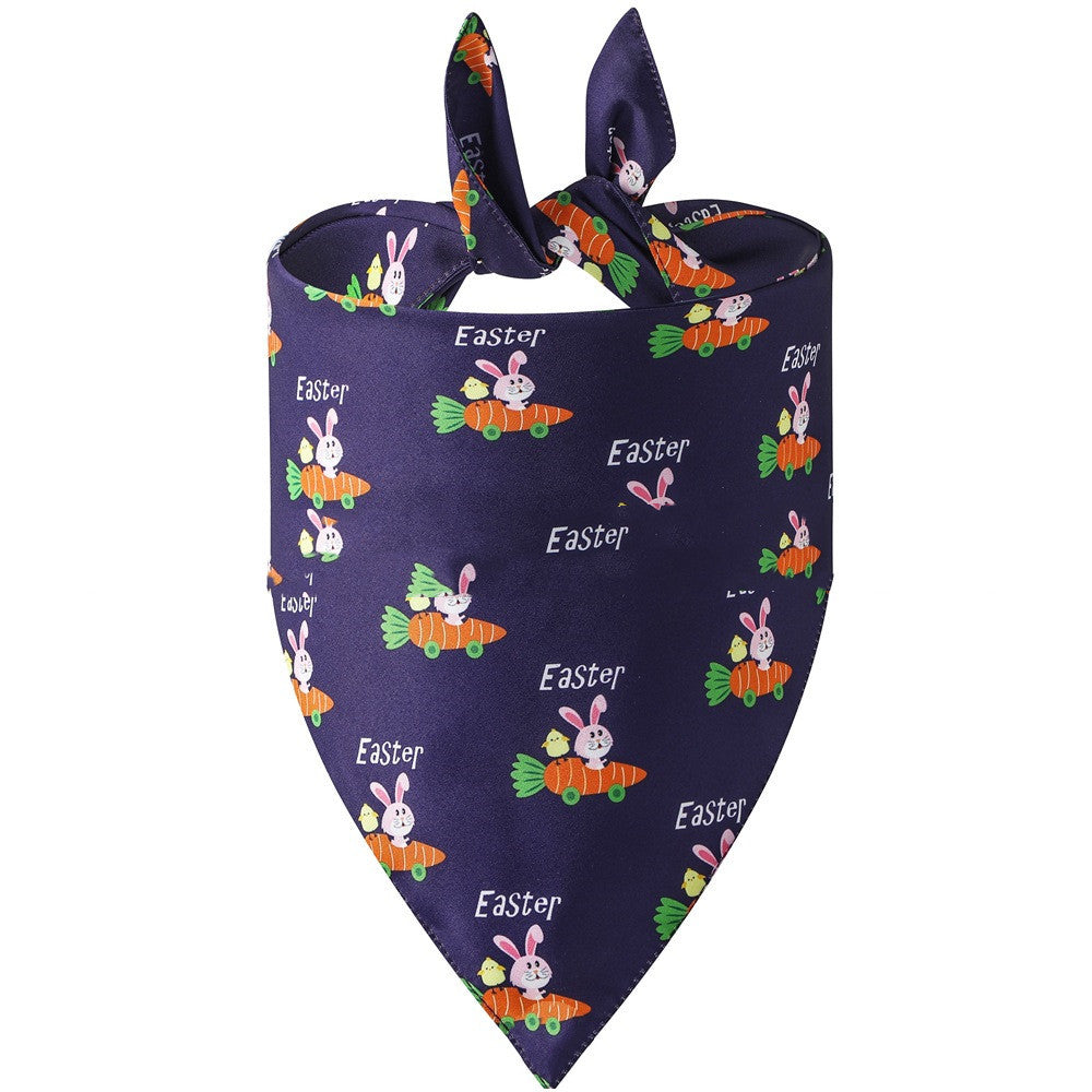 Easter Pet Spit Towel Bunny Triangular Bandage