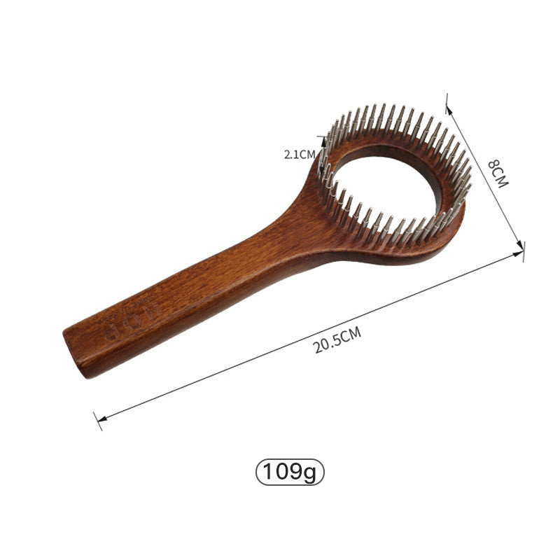 Solid Wood Antique Hair Pet Comb Brush Grooming Set