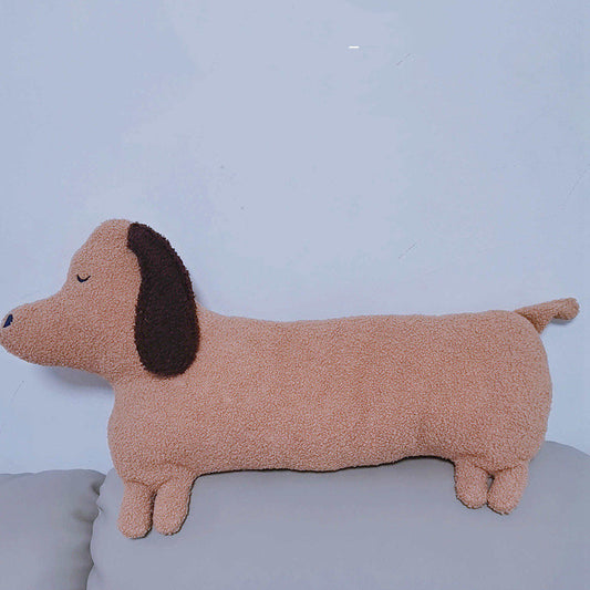 Cute Cotton Long Dachshund Dog Throw Pillow 70 by 35cm