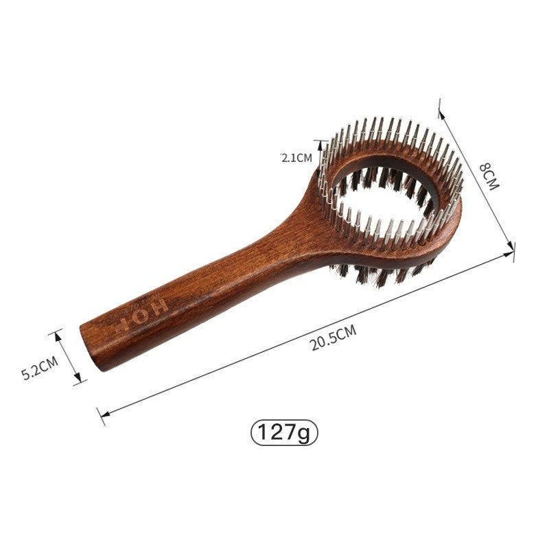 Solid Wood Antique Hair Pet Comb Brush Grooming Set