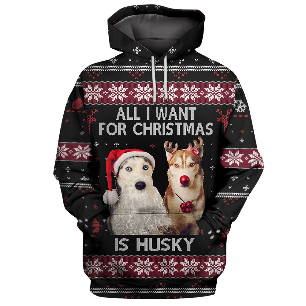 Pitbull, Doberman, Collie, Lab Dachshund, Pug, Bulldog Ugly Christmas Party Men's Sweater