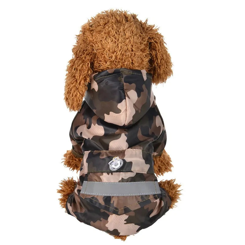 Durable Waterproof Dog Raincoat sold by Poopy and Poops General Pet Store poppyandpoops.ca