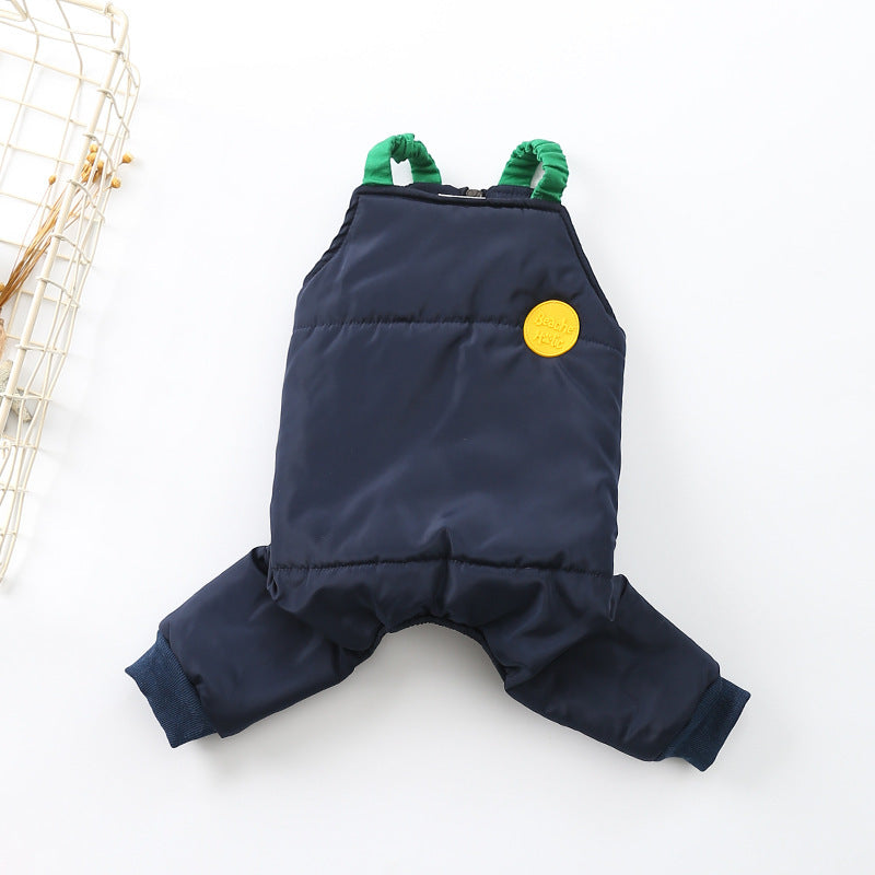 New Teddy Dog Pet Strap Cotton Pants