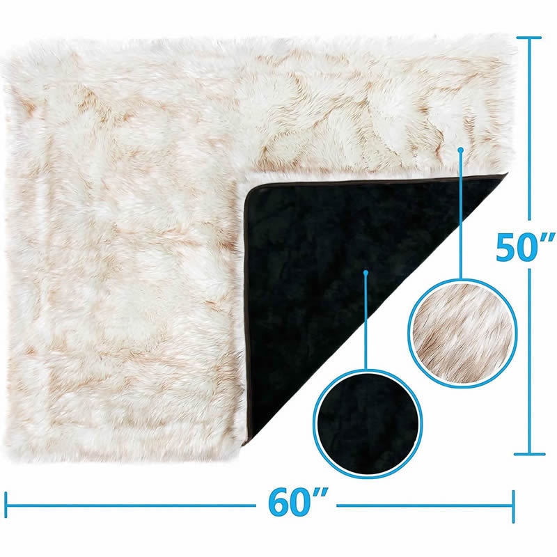 Waterproof Plush Faux Fur Dog Blanket