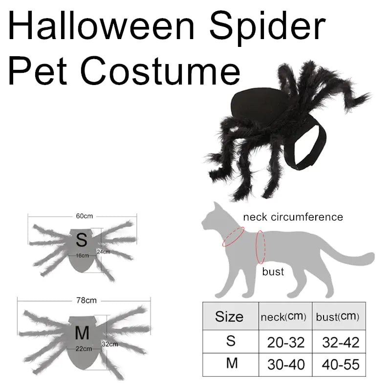 Halloween Spider Costume for Pets sold by Poopy and Poops General Pet Store poppyandpoops.ca
