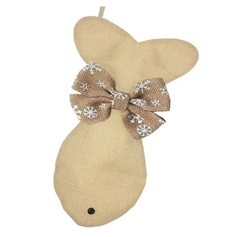 Dog Bone Shape Christmas Gift Stockings Decoration