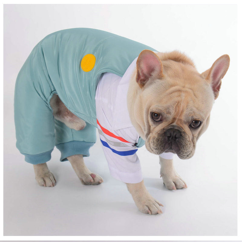 New Teddy Dog Pet Strap Cotton Pants