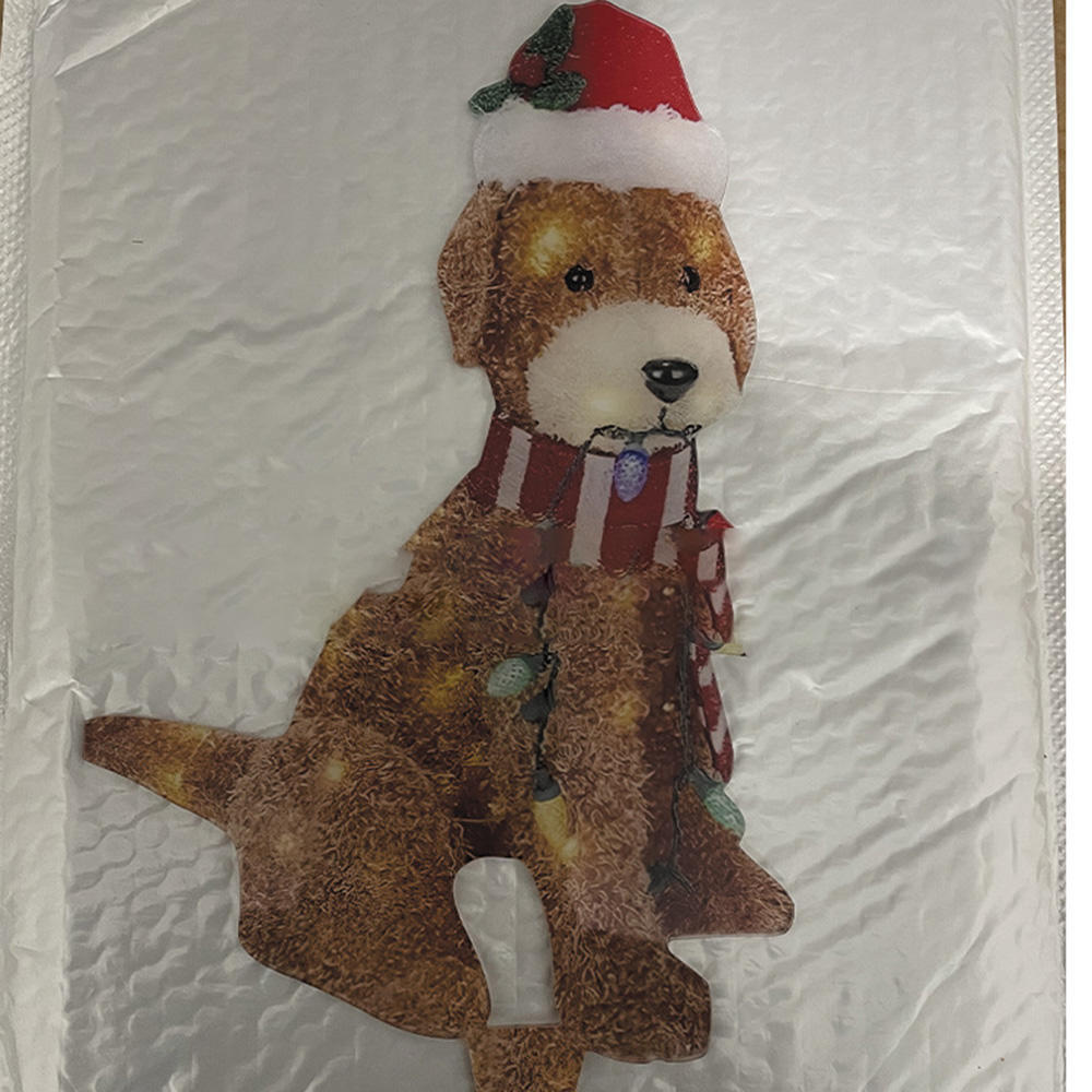 Christmas Outdoor Garden Acrylic Light Up Dog Floor Decorations