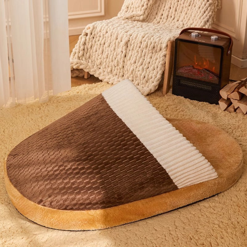 Slipper shaped Nesting Dog Bed