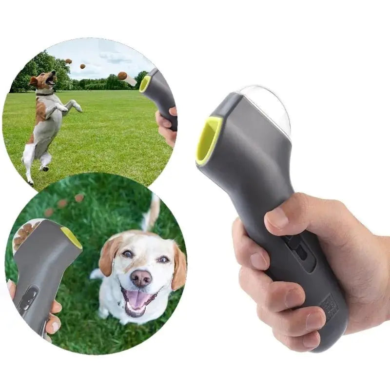 Dog Training Snack Launcher sold by Poopy and Poops General Pet Store poppyandpoops.ca