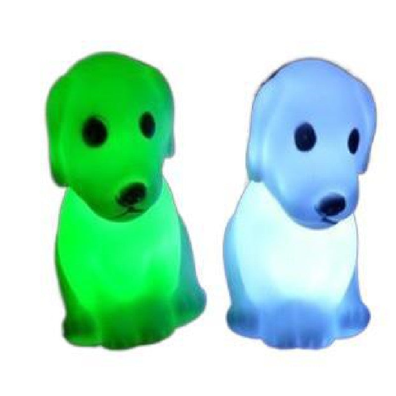 Small Dog Colorful Led Night Light