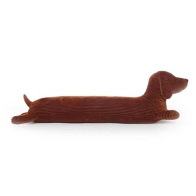 Cute Long Dachshund Home Decor Sofa Pillow In Brown