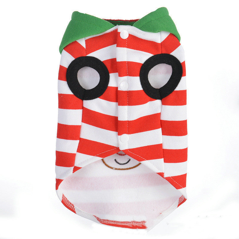 Christmas Elk and Snowman Dog Hoodie