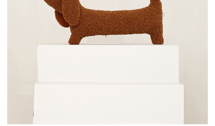 67x35CM Plush Dachshund Teddy Bear in Brown