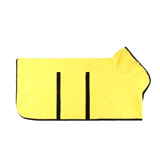 Super Absorbent Pet Bathrobe Towel Yellow sold by Poopy and Poops General Pet Store poppyandpoops.ca