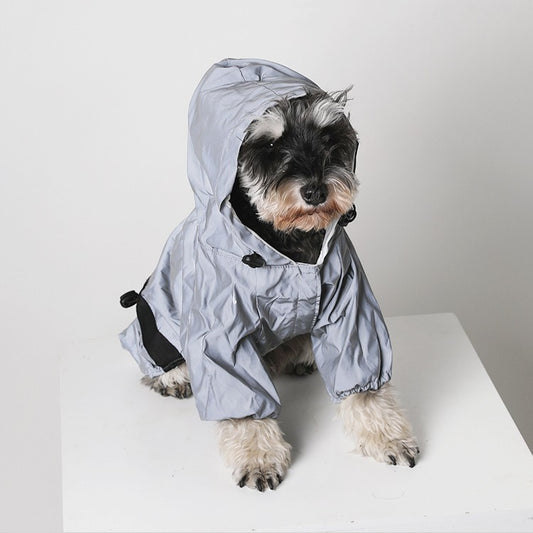 Pet Raincoat Reflective Night Walk