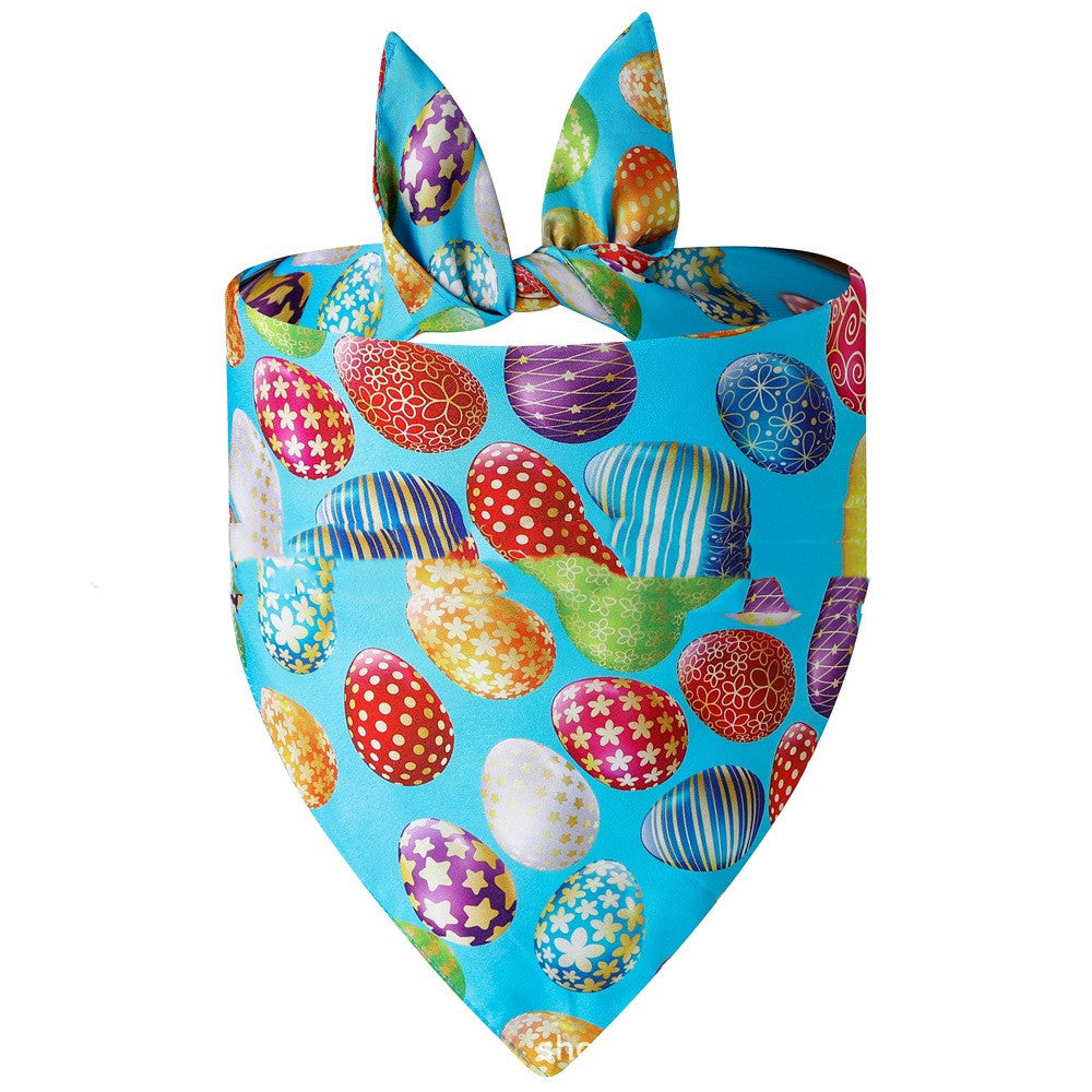 Easter Pet Spit Towel Bunny Triangular Bandage