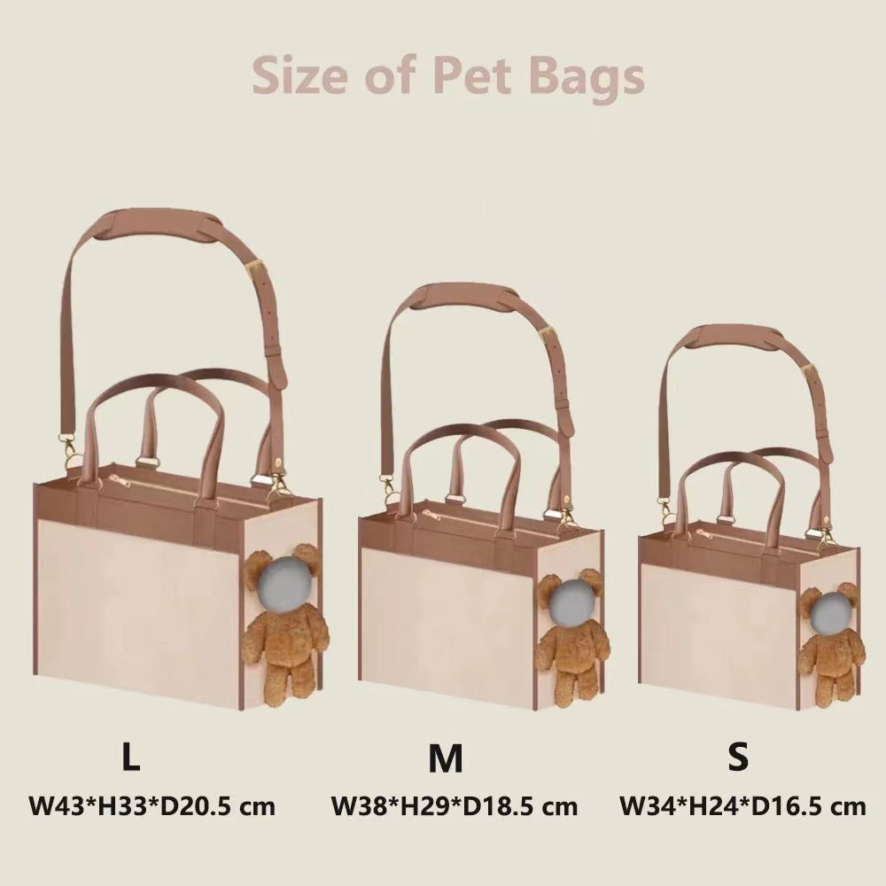 Teddy Bear Large Capacity Dog Carrier Bag