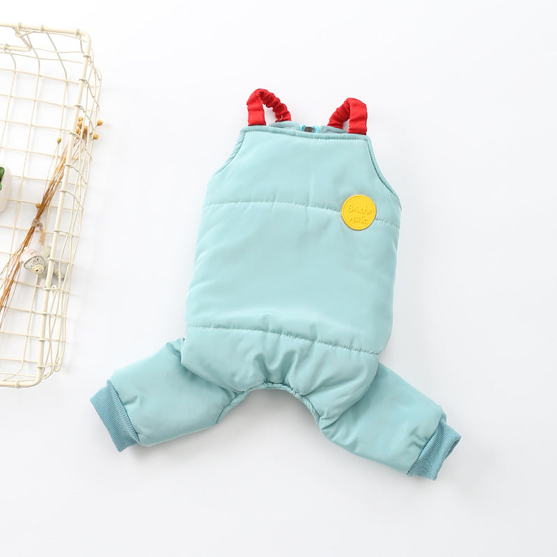 New Teddy Dog Pet Strap Cotton Pants
