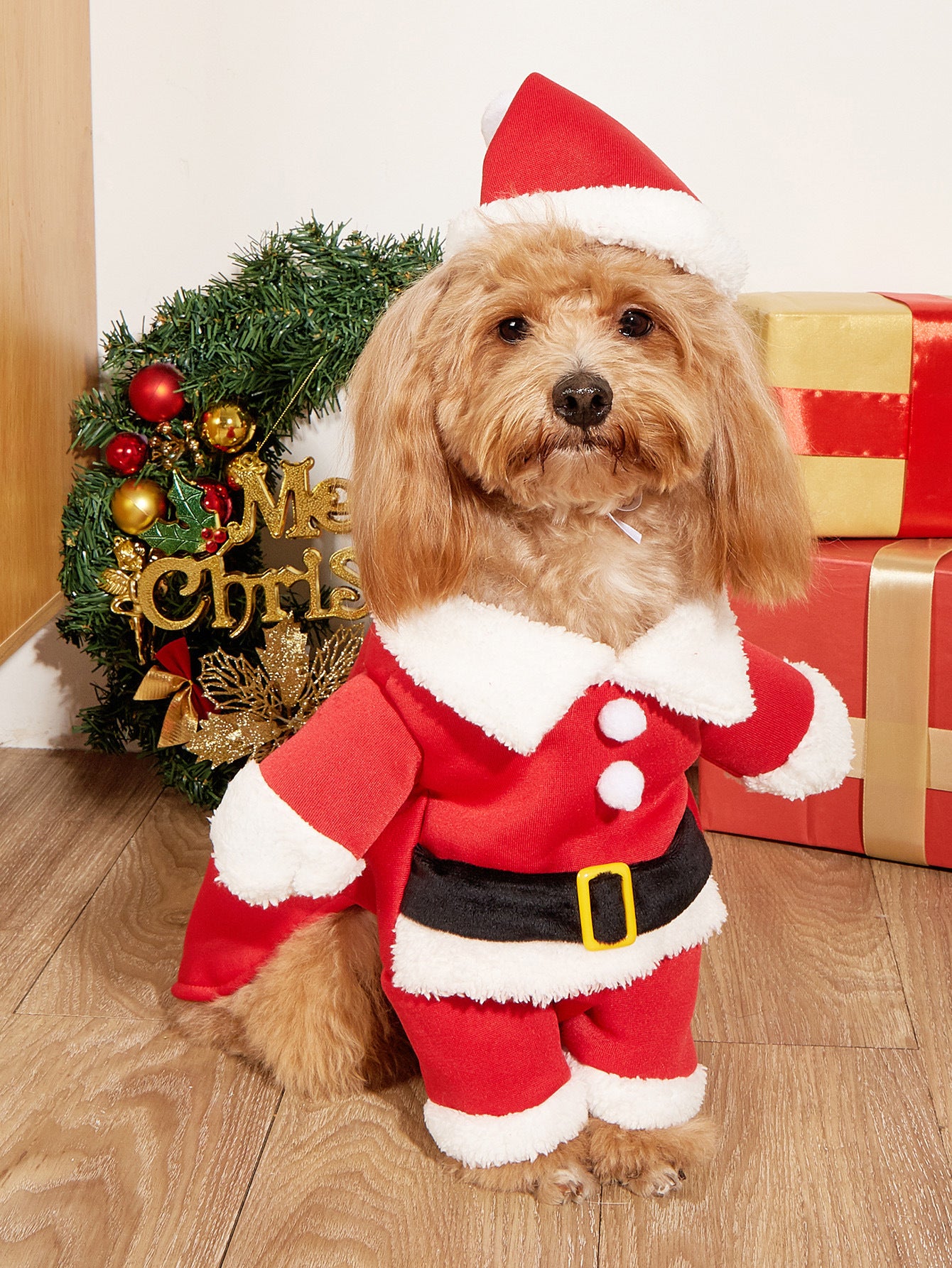 Christmas Santa Costume Pet dog Costume