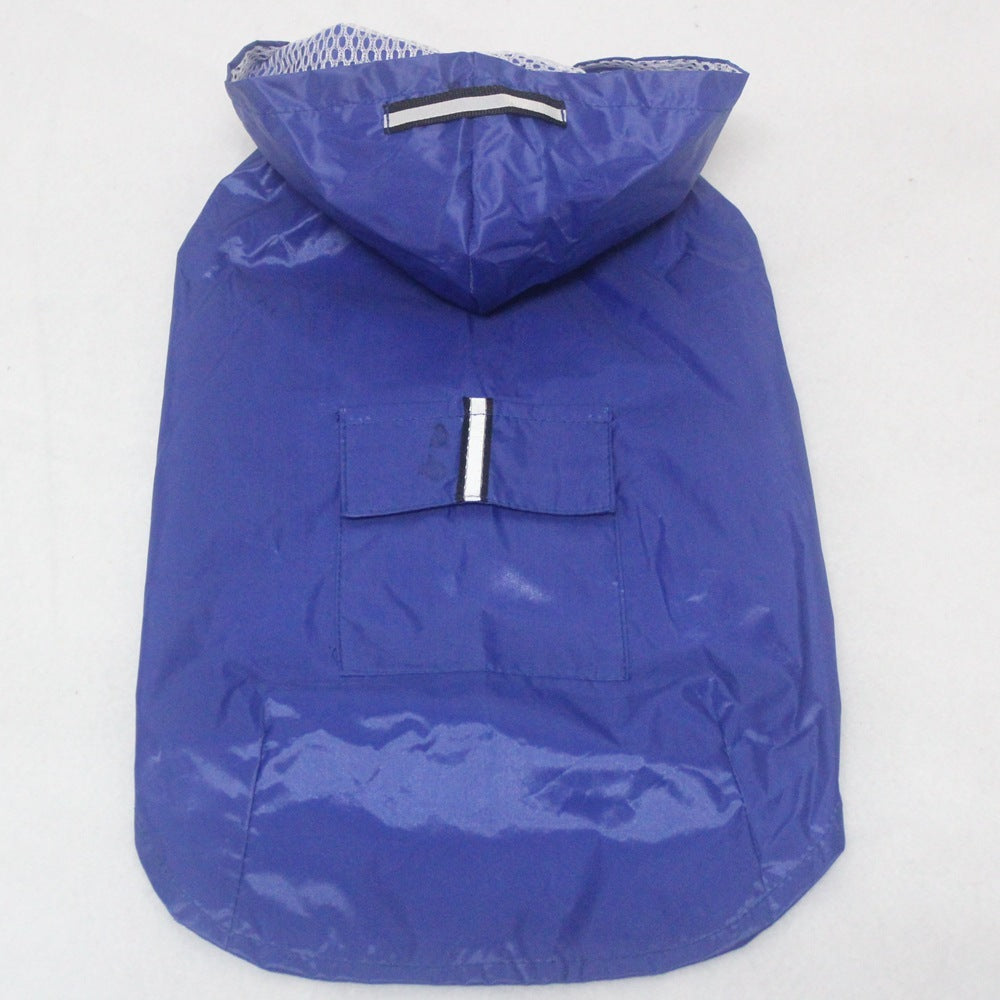 Pet Waterproof Windproof Hood Puppy Raincoat