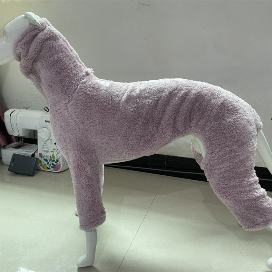 High Collar Reversible Fleece Solid Color Dog Clothes