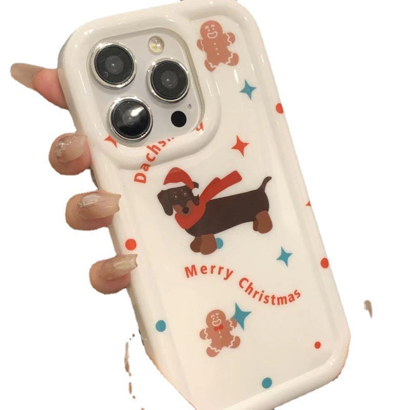 Dachshund Christmas Tree iPhone Drop-resistant Soft Shell Case