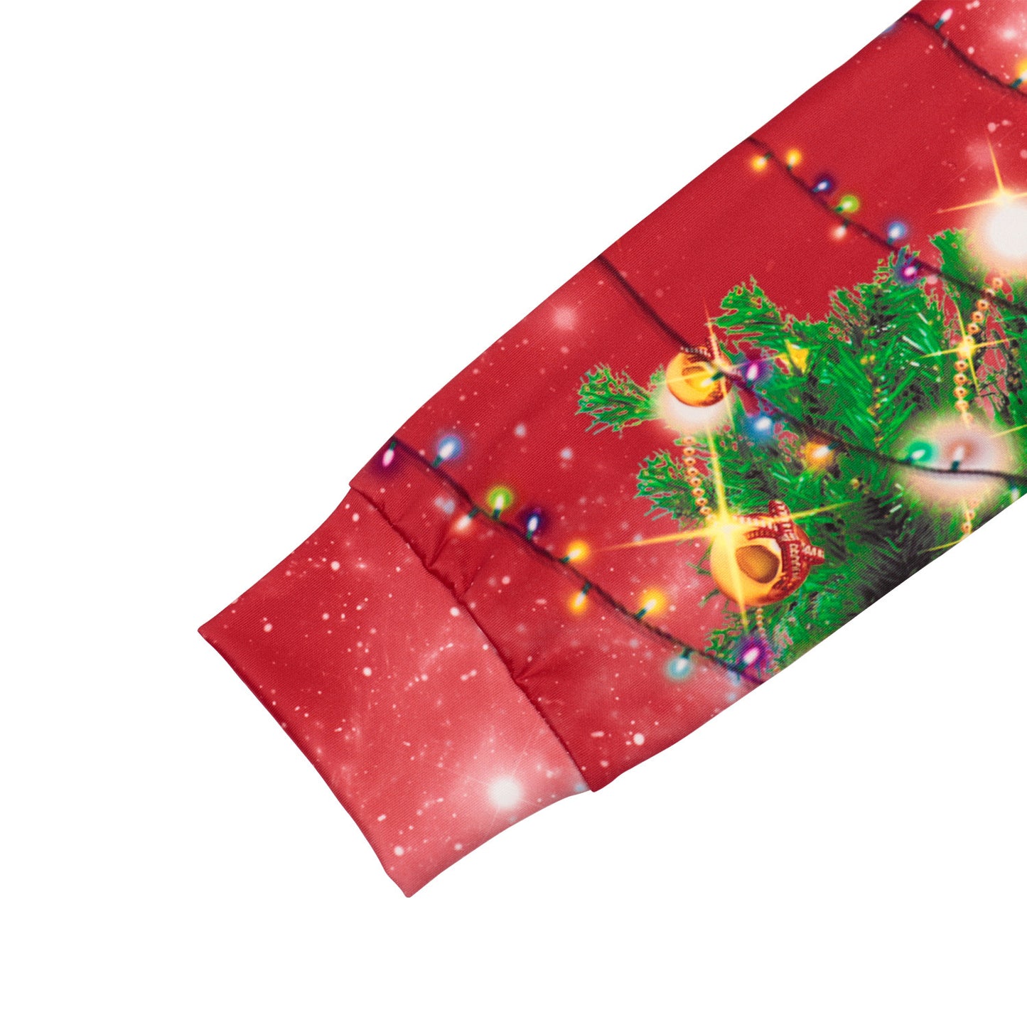 Ugly Christmas Dog Printed Polyester Crew Neck Pullover Sweater