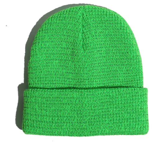 Reflective Beanie Green sold by Poopy and Poops General Pet Store poppyandpoops.ca