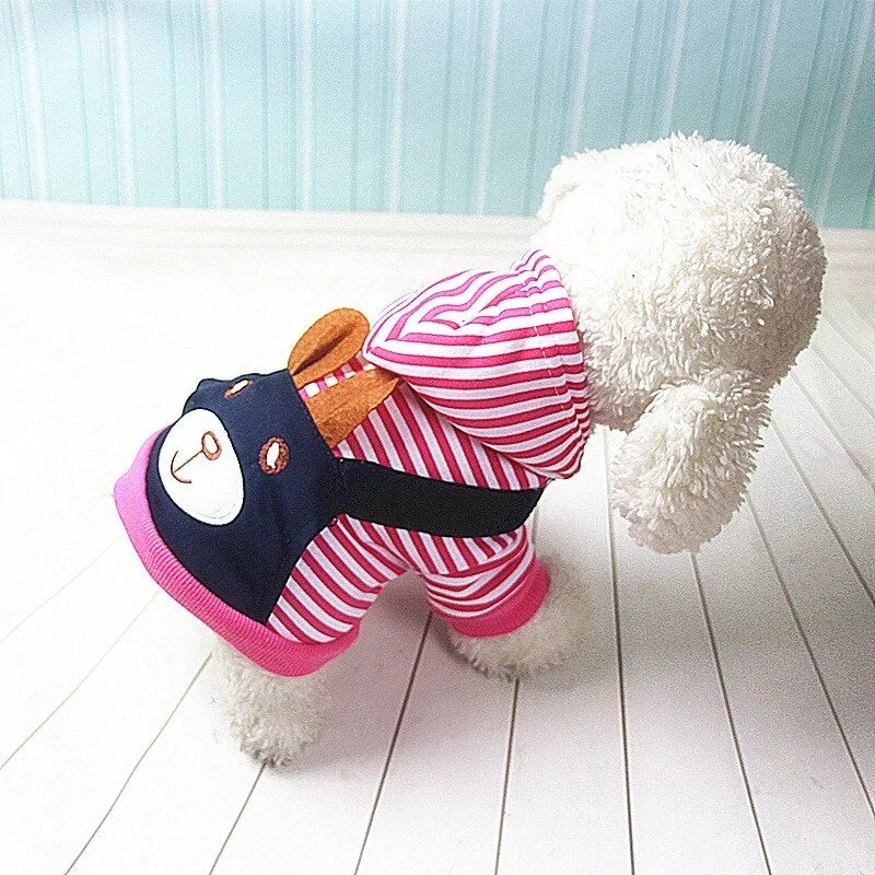 Fashion Striped Pet Dog Clothes sold by Poopy and Poops General Pet Store poppyandpoops.ca