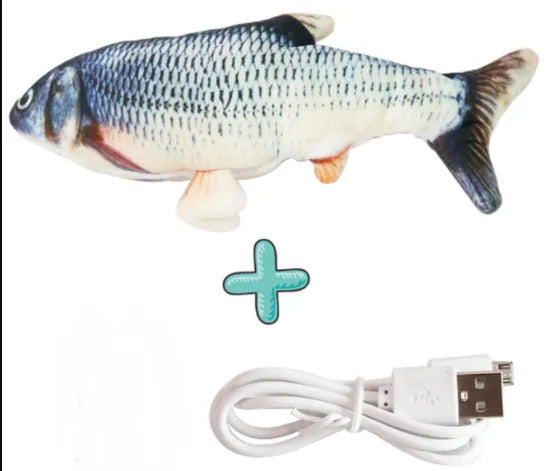 Electronic Flapping Fish Pet Cat-Dog Toy Catfish 2 30Cm sold by Poopy and Poops General Pet Store poppyandpoops.ca