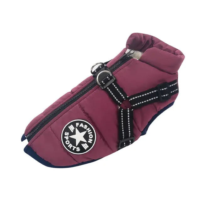 Water Resistant Winter Dog jacket Purple S sold by Poopy and Poops General Pet Store poppyandpoops.ca