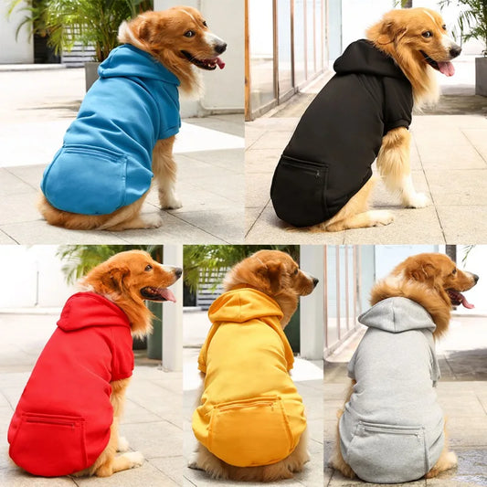 Warm Dog Hoodies for Medium-Large Dogs sold by Poopy and Poops General Pet Store poppyandpoops.ca