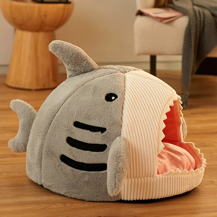 The Shark Pet Dog Bed sold by Poopy and Poops General Pet Store poppyandpoops.ca