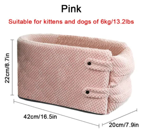 Portable Pet Dog Car Seat Pink sold by Poopy and Poops General Pet Store poppyandpoops.ca