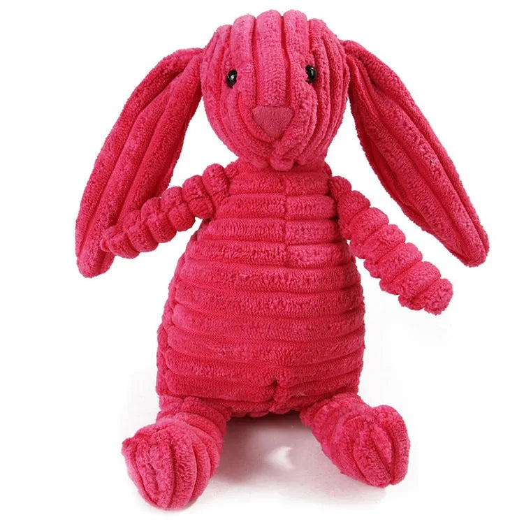 Animals Dog Chew Squeak Toys Red Bunny sold by Poopy and Poops General Pet Store poppyandpoops.ca